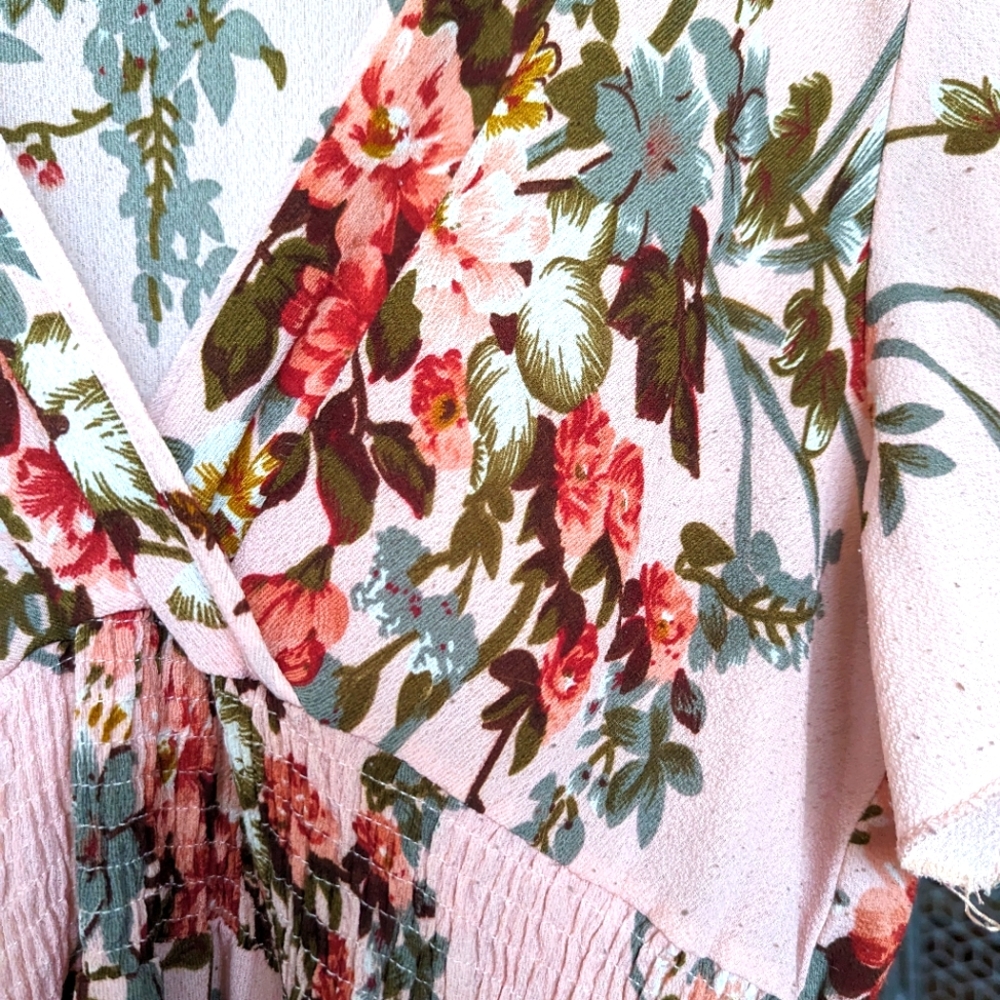 Pink Floral Dress